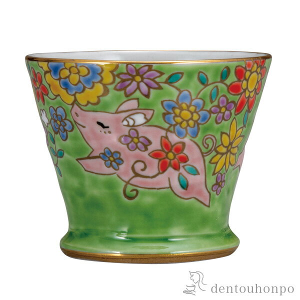 【LINE登録で300円クーポン】 カップ 子豚 ( 母の日 プレゼント 初任給 焼酎グラス ビアカップ ビールグラス フリーカップ グラス 九谷焼 結婚 出産 内祝い 引き出物 金婚式 誕生日プレゼント 還暦祝い 古希 喜寿 米寿 退職 定年 プレゼント お祝い お返し お礼 令和 )