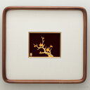 純金 貴金属画 梅 4g ( プレート名入れ有料 額縁 飾り フレーム 人気 おすすめ 東京銀器(金工芸) 周年 創立 上場 竣工 誕生日プレゼント 還暦祝い ...