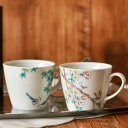 【10%OFFクーポン 7/11 1:59まで】 九谷焼 マグカップ 小鳥春秋 ペア ( プレゼント デザイン マグ セット 九谷焼 結婚 出産 内祝い 引き出...