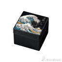 【10%OFFクーポン 7/11 1:59まで】 角宝石箱 波 オルゴール付 ( アクセサリー入れ 収納ボックス ケース BOX 宝物 山中漆器 結婚 出産 内...