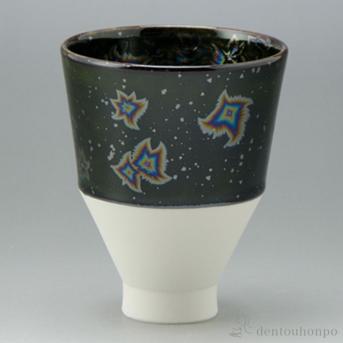 YUNOMI KOROMO 黒燿虹彩 ( 清水焼 京焼 父の日 プレゼント 湯のみ ゆのみ 湯飲み カップ プレゼント 清水焼 京焼 結婚 出産 内祝い 引き出物 金婚式 誕生日プレゼント 還暦祝い 古希 喜寿 米寿 退職 定年 プレゼント お祝い お返し お礼 令和 両親 父 母 男性 女性 )