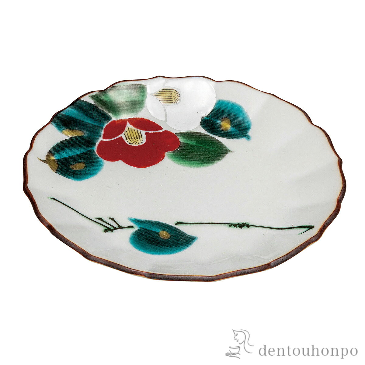 【5%OFFクーポン 本日23:59まで】 皿 紅白玉椿 4.5号 ( プレート 醤油皿 豆皿 和食 洋食 九谷焼 結婚 出産 内祝い 引き出物 金婚式 誕生日プレゼント 還暦祝い 古希 喜寿 米寿 退職 定年 プレゼント お祝い お返し お礼 令和 両親 父 母 男性 女性 日本製 おすすめ )(3)