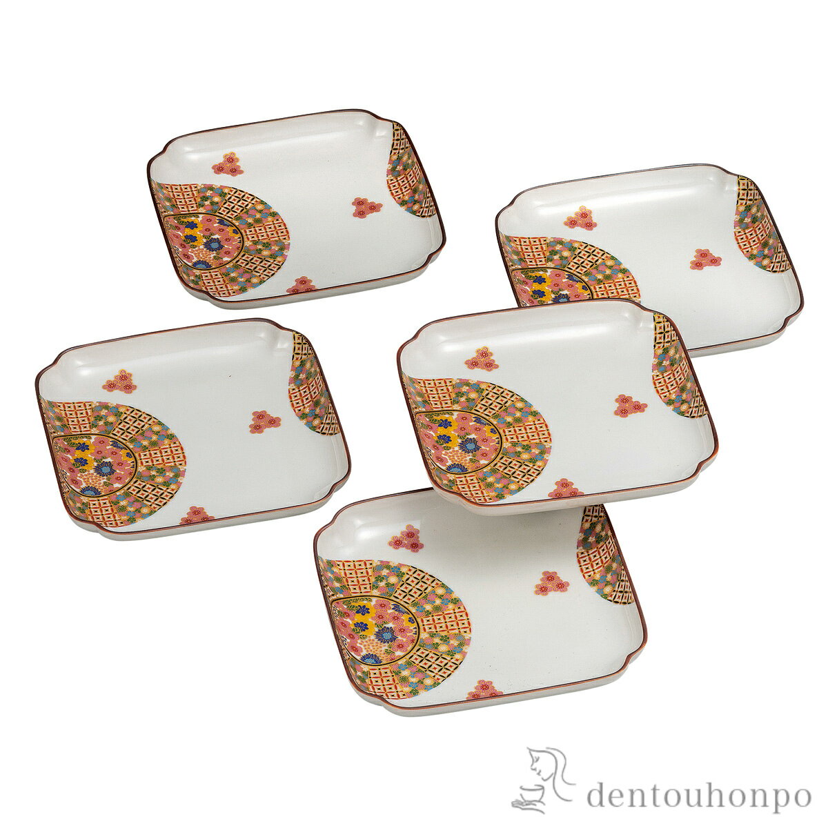 皿揃小紋花詰5.2号