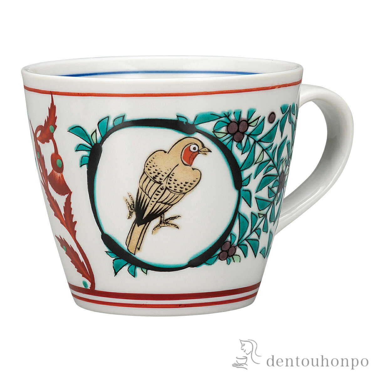 【5%OFFクーポン 本日23:59まで】 マグカップ 鳥丸紋 ( プレゼント デザイン マグ オリジナル タンブラー 九谷焼 結婚 出産 内祝い 引き出物 金婚式 誕生日プレゼント 還暦祝い 古希 喜寿 米寿 退職 定年 プレゼント お祝い お返し お礼 令和 両親 父 母 男性 女性 )