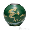 花瓶 昇り龍 6.5号 ( ガラス フラワーベース 花器 一輪挿し おすすめ 九谷焼 周年 創立 上場 竣工 開店 事務所移転 開業 プレゼント お祝い お返し...