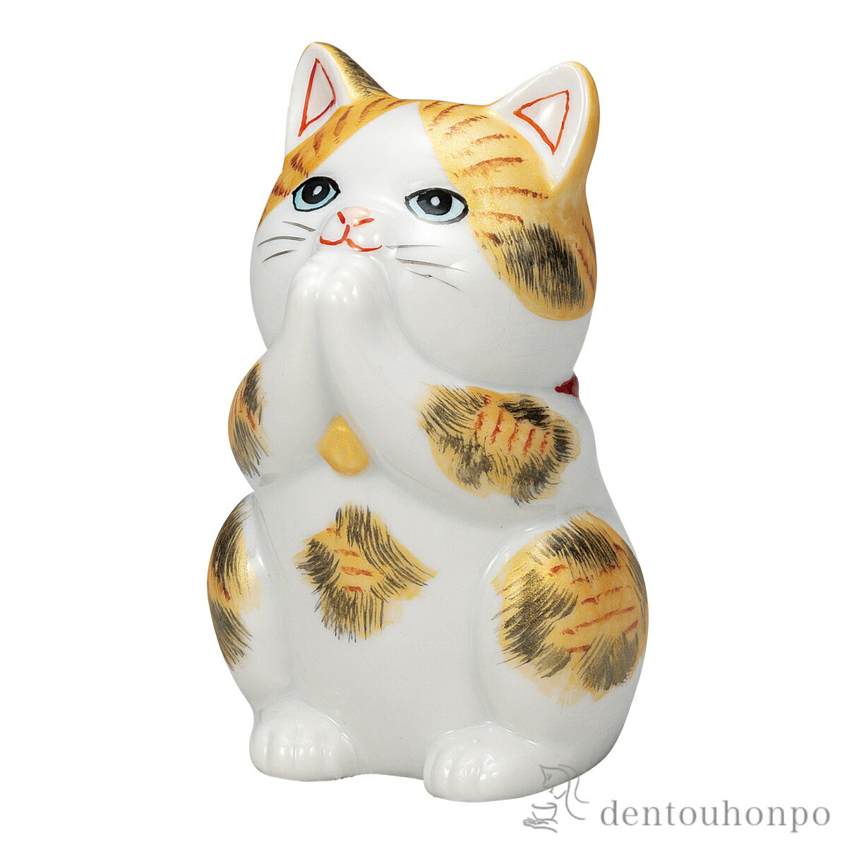 乐天商城 - 【11%OFFクーポン&P5倍 5/9 20~24時】 お祈り猫 金彩三毛 3.2号 ( 初任給 プレゼント 母の日 置物 幸運 開運 まねきねこ 風水 九谷焼 結婚 出産 内祝い 引き出物 金婚式 誕生日プレゼント 還暦祝い 古希 喜寿 米寿 退職 定年 プレゼント お祝い お返し お礼 令和 両親 父 )