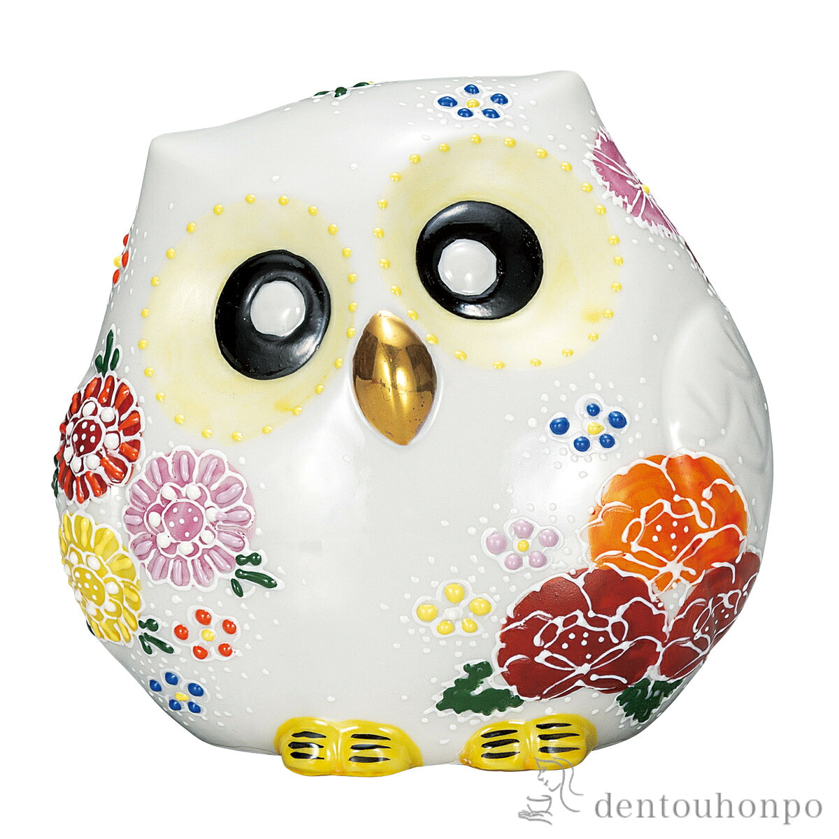 乐天商城 - ふくろう 花盛 4号 ( 初任給 プレゼント 母の日 置物 幸運 開運 まねきねこ 風水 九谷焼 結婚 出産 内祝い 引き出物 金婚式 誕生日プレゼント 還暦祝い 古希 喜寿 米寿 退職 定年 プレゼント お祝い お返し お礼 令和 両親 父 母 男性 女性 )