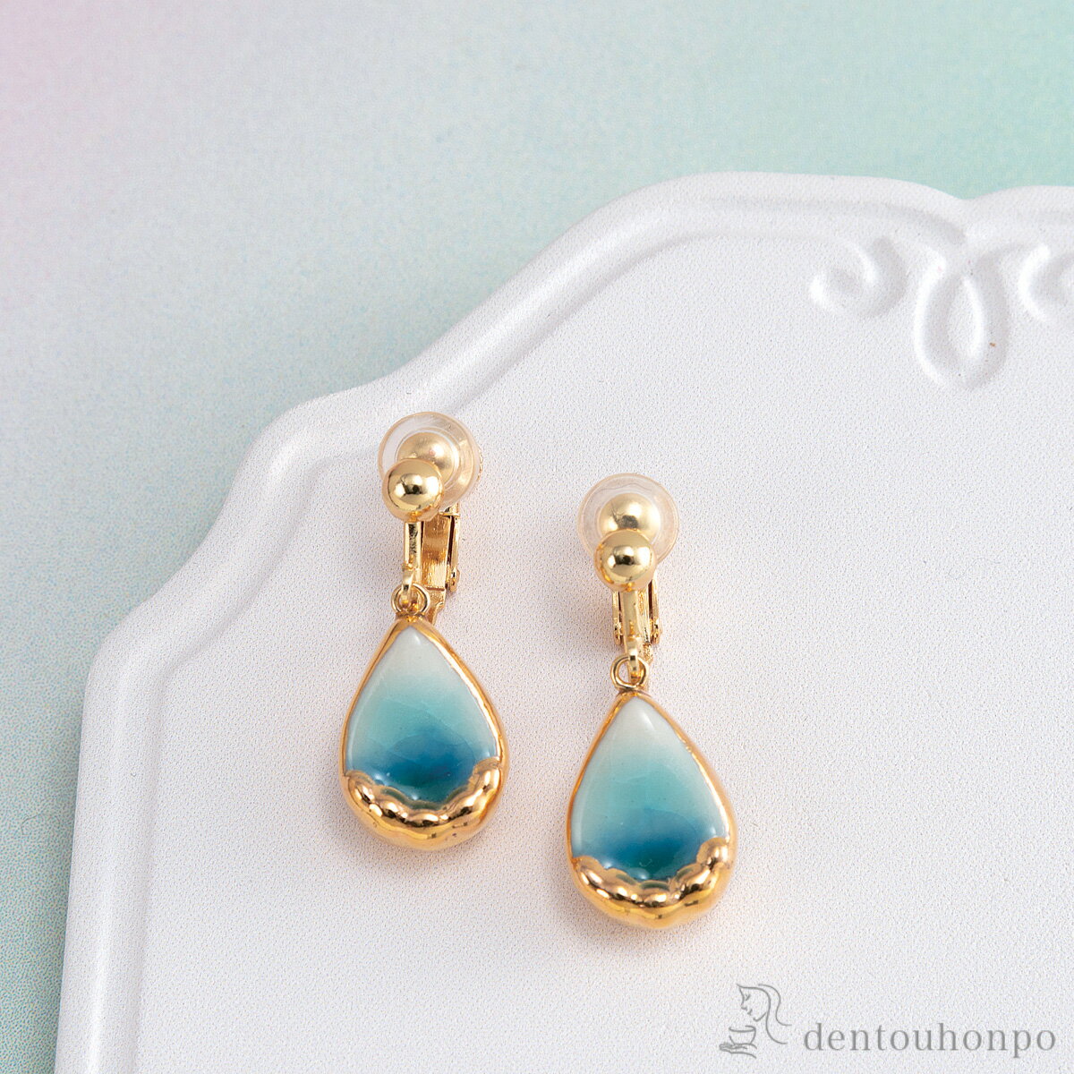 【LINE登録で300円クーポン】 イヤリング 霖雨のあと ( おしゃれ かわいい ジュエリー アクセサリー ギフト 九谷焼 結婚 出産 内祝い 引き出物 金婚...