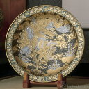 飾皿 本金盛鳳凰図 13.5号 組立式皿立付 ( 置物 飾皿 スタンド 絵皿 贈り物 九谷焼 結婚 出産 内祝い 引き出物 金婚式 誕生日プレゼント 還暦祝い ...
