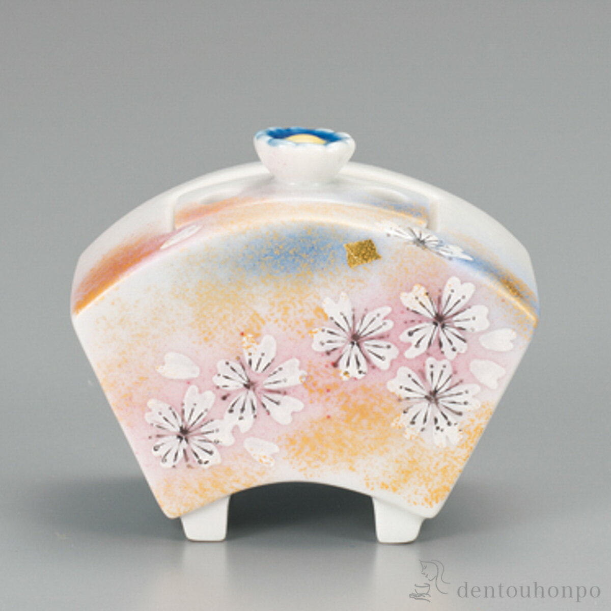 樂天商城 - 香炉 花の舞 2.5号 ( 木箱名入れ有料 初任給 プレゼント 母の日 お香 線香 リラックス 仏具 人気 九谷焼 周年 創立 上場 竣工 上場 竣工 開店 事務所移転 開業 プレゼント お祝い お返し お礼 令和 海外 日本 取引先 法人 日本製 )