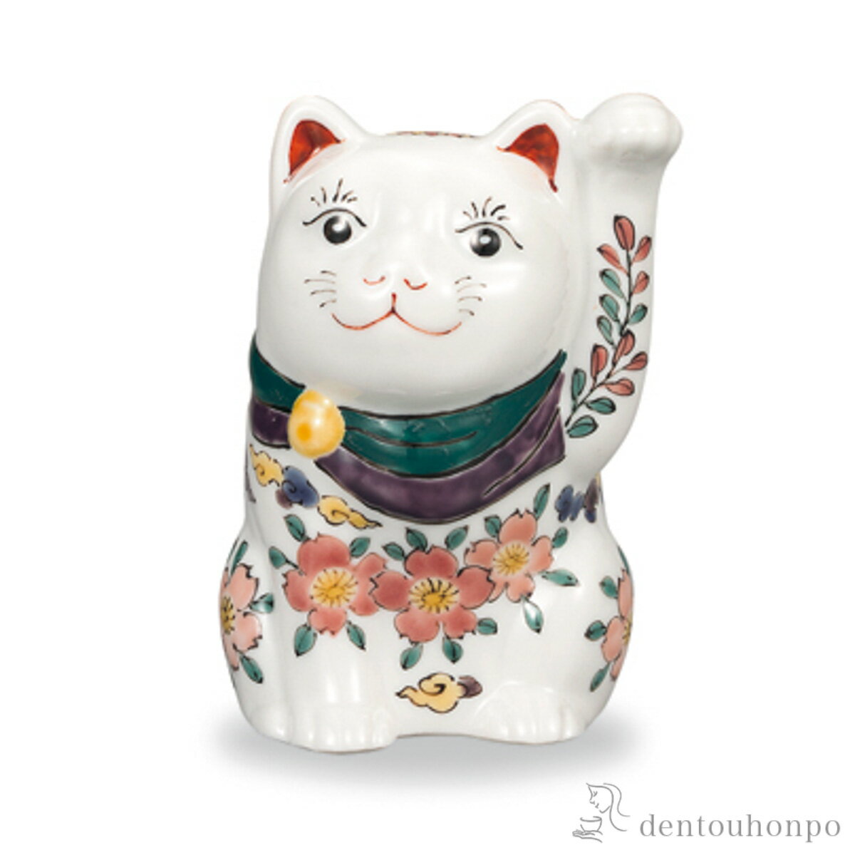 乐天商城 - 招き猫 左手 三友文 3号 ( 木札名入れ有料 置物 幸運 開運 まねきねこ 風水 九谷焼 結婚 出産 内祝い 引き出物 金婚式 誕生日プレゼント 還暦祝い 古希 喜寿 米寿 退職 定年 プレゼント お祝い お返し お礼 令和 両親 父 母 男性 女性 日本製 )