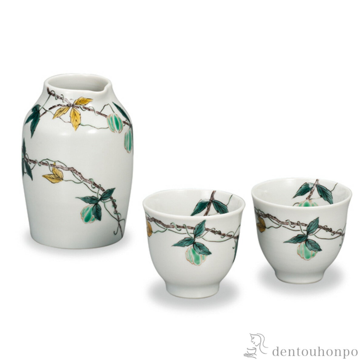 【8%OFFクーポン 本日23:59まで】晩酌揃 風船かずら ( 酒器 日本酒 冷酒 プレゼント 人気 九谷焼 結婚 出産 内祝い 引き出物 金婚式 誕生日プレゼント 還暦祝い 古希 喜寿 米寿 退職 定年 プレゼント お祝い お返し お礼 令和 両親 父 母 男性 女性 日本製 )