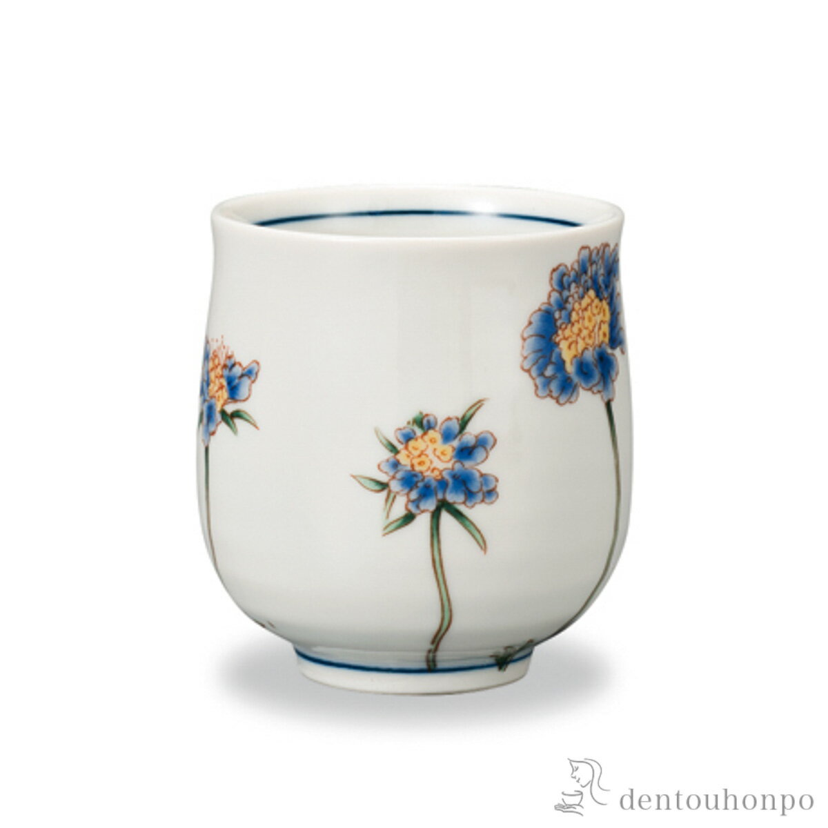 乐天商城 - 【11%OFFクーポン&P5倍 5/9 20~24時】 湯呑 12か月の花 松虫草（10月） ( 初任給 プレゼント 母の日 湯のみ ゆのみ 湯飲み カップ プレゼント 九谷焼 結婚 出産 内祝い 引き出物 金婚式 誕生日プレゼント 還暦祝い 古希 喜寿 米寿 退職 定年 プレゼント お祝い )