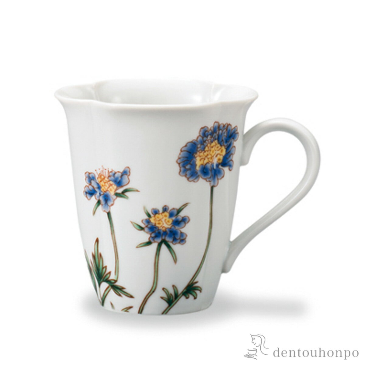乐天商城 - 【11%OFFクーポン&P5倍 5/9 20~24時】 マグカップ 12か月の花 松虫草（10月） ( 初任給 プレゼント 母の日 プレゼント デザイン マグ オリジナル タンブラー 九谷焼 結婚 出産 内祝い 引き出物 金婚式 誕生日プレゼント 還暦祝い 古希 喜寿 米寿 退職 定年 )