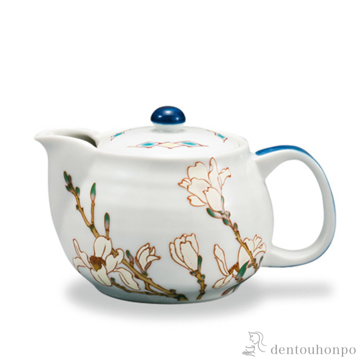 【LINE登録で300円クーポン】 ポット急須 12か月の花 辛夷（3月） 茶こし付 ( ティーポッ ...