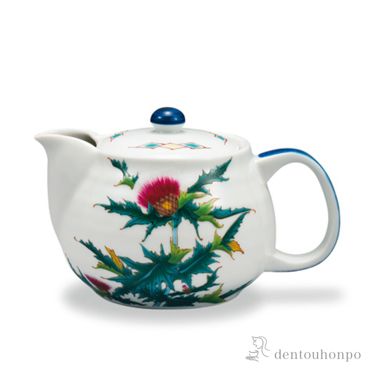 【LINE登録で300円クーポン】 ポット急須 12か月の花 薊（9月） 茶こし付 ( ティーポット ...