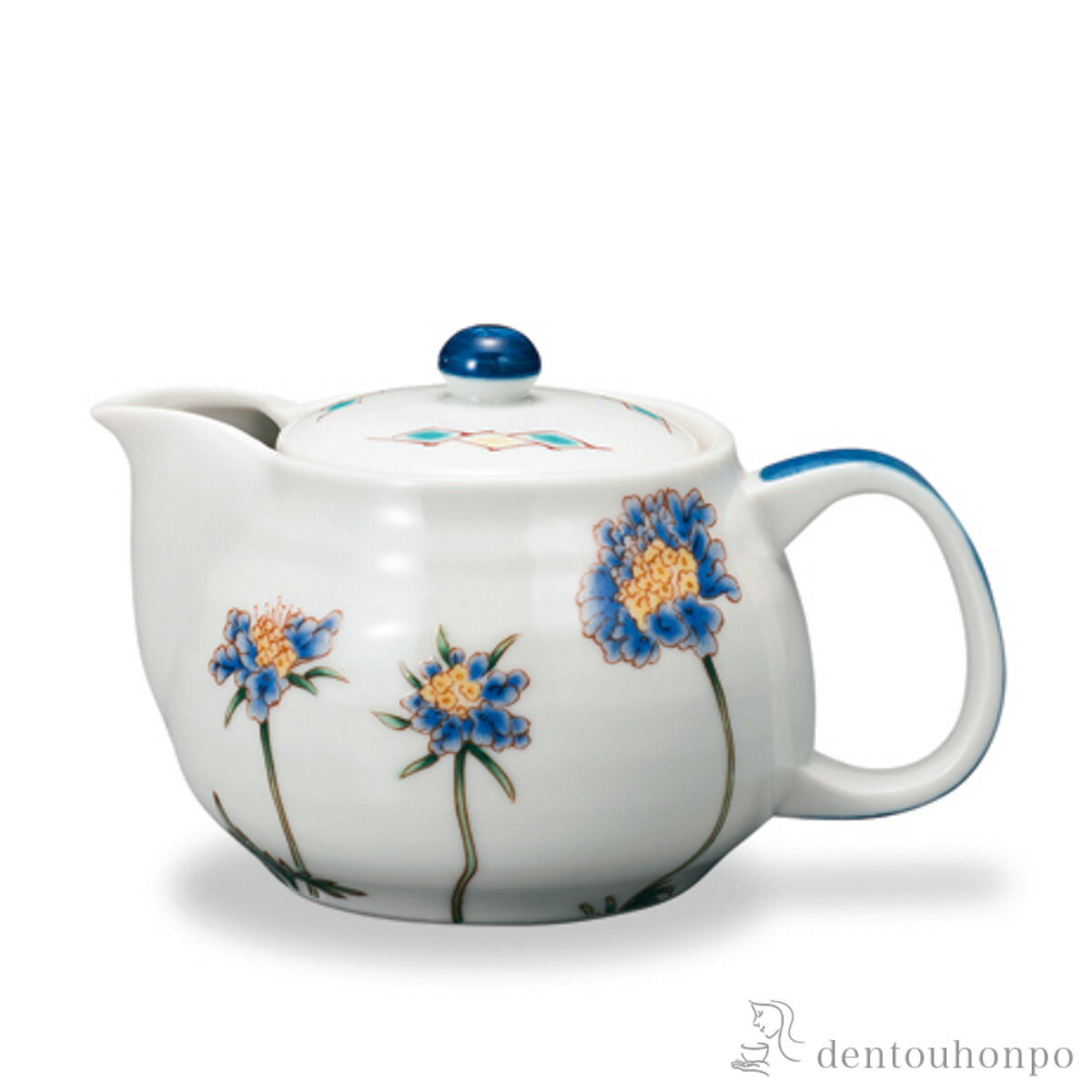 【LINE登録で300円クーポン】 ポット急須 12か月の花 松虫草（10月） 茶こし付 ( ティー ...