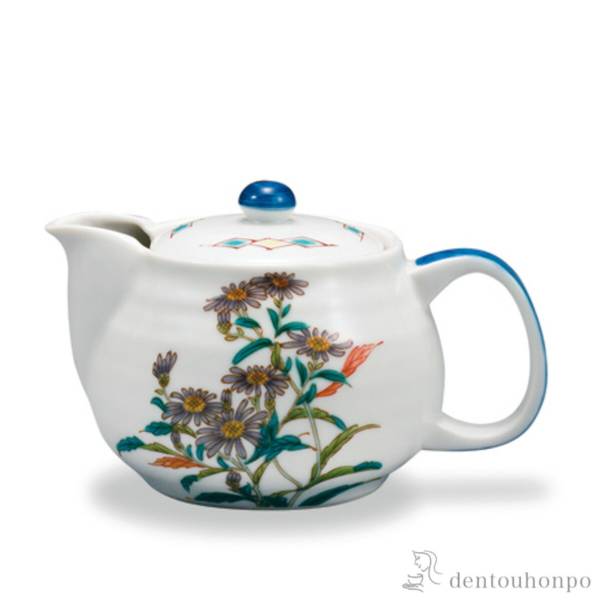 【LINE登録で300円クーポン】 ポット急須 12か月の花 紫苑（11月） 茶こし付 ( ティーポ ...