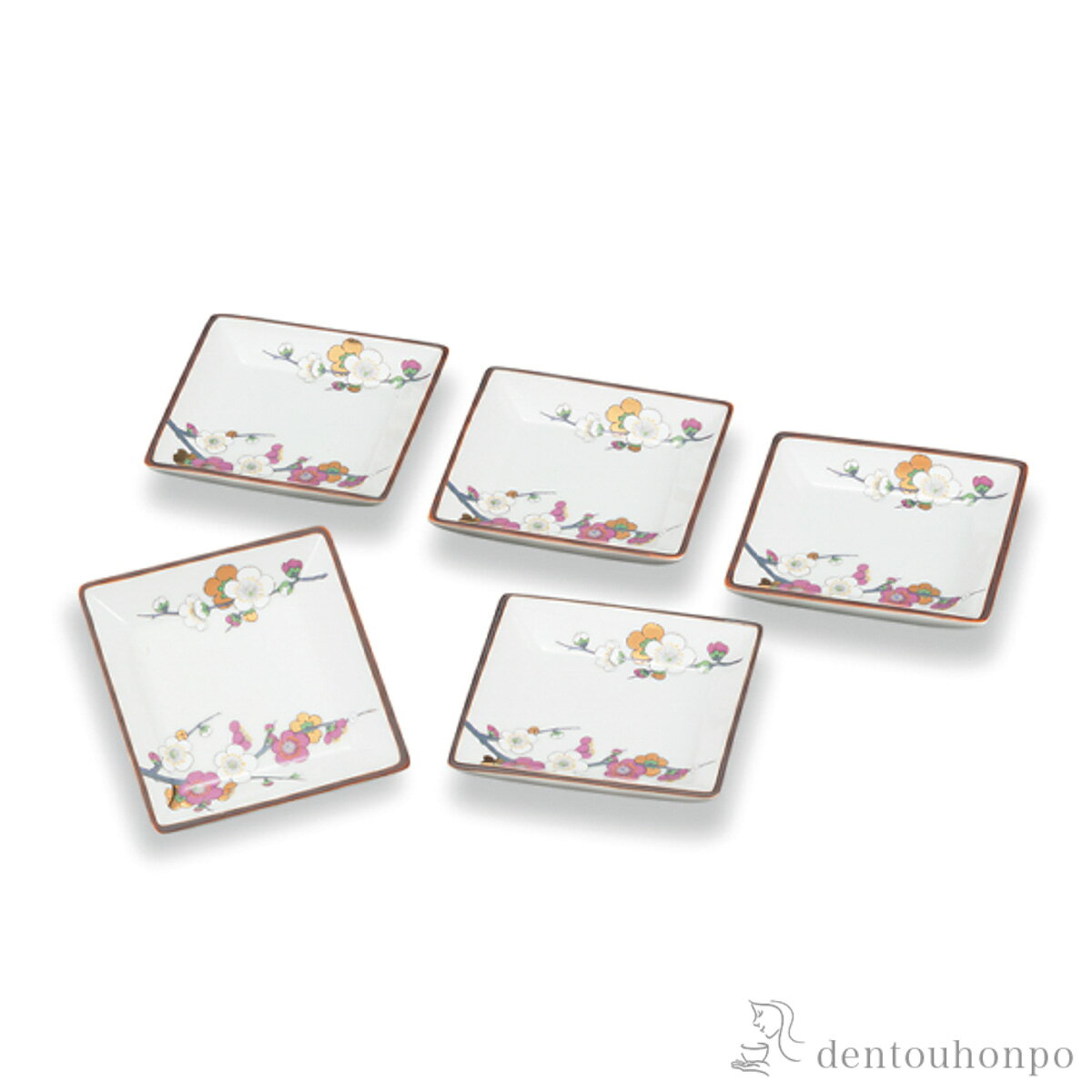 樂天商城 - 【11%OFFクーポン&P5倍 5/9 20~24時】 皿揃 紅梅 3号 5枚セット ( 初任給 プレゼント 母の日 和食器セット お皿 揃える 食器 和食 九谷焼 結婚 出産 内祝い 引き出物 金婚式 誕生日プレゼント 還暦祝い 古希 喜寿 米寿 退職 定年 プレゼント お祝い お返し お礼 令和 )