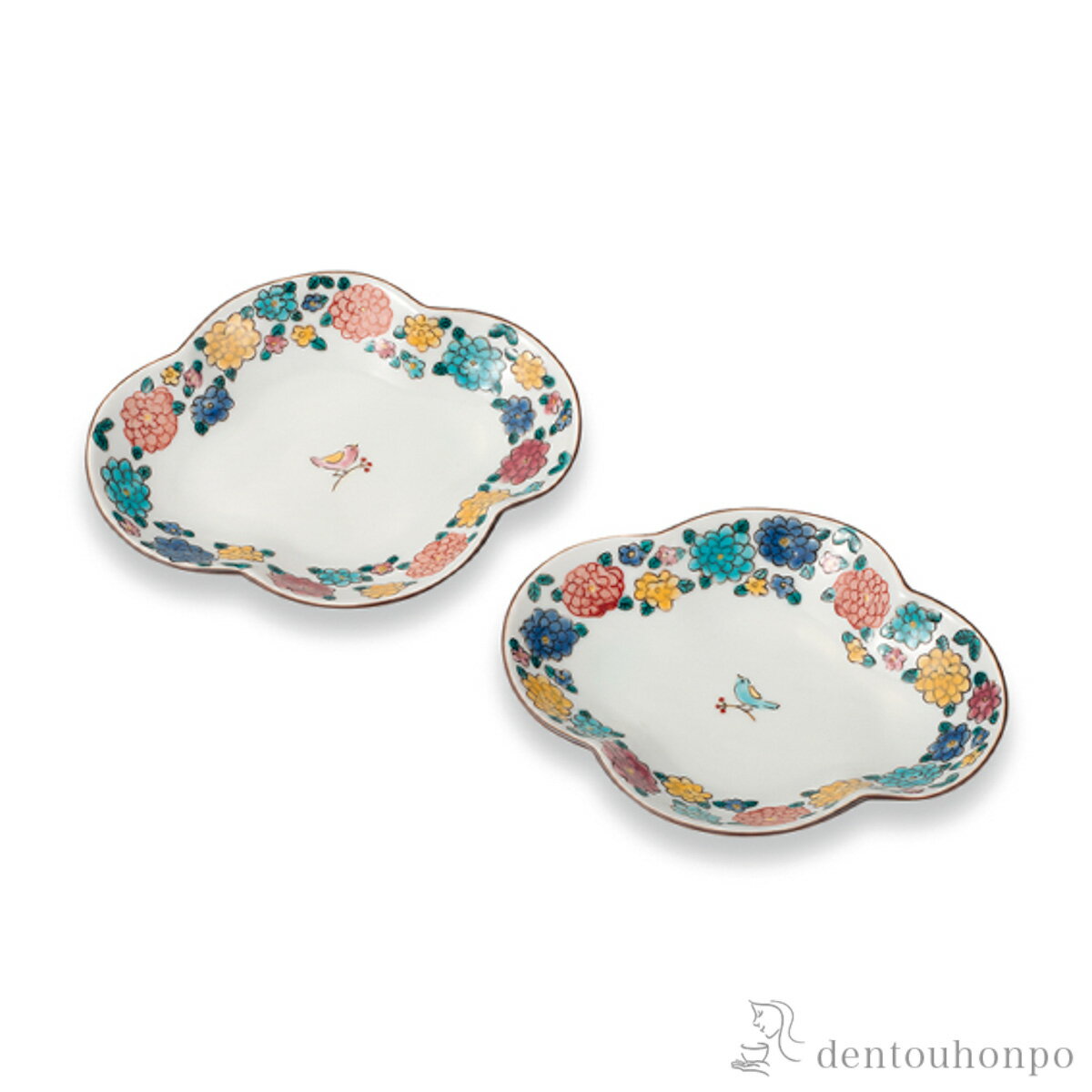 乐天商城 - 【11%OFFクーポン&P5倍 5/9 20~24時】 皿 小鳥とマリーゴールド 6号 ペア ( 初任給 プレゼント 母の日 プレート おつまみ 料理 和食 洋食 九谷焼 結婚 出産 内祝い 引き出物 金婚式 誕生日プレゼント 還暦祝い 古希 喜寿 米寿 退職 定年 プレゼント お祝い お返し お礼 )