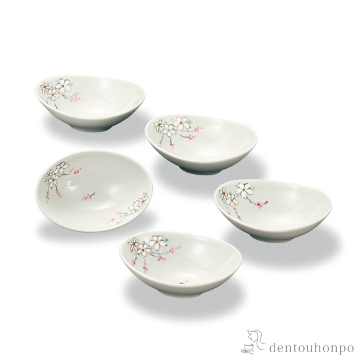 乐天商城 - 【11%OFFクーポン&P5倍 5/9 20~24時】 小鉢揃 花文 3.5号 5枚セット ( 初任給 プレゼント 母の日 和食 食器 おつまみ 朝食 料理 九谷焼 結婚 出産 内祝い 引き出物 金婚式 誕生日プレゼント 還暦祝い 古希 喜寿 米寿 退職 定年 プレゼント お祝い お返し お礼 令和 )