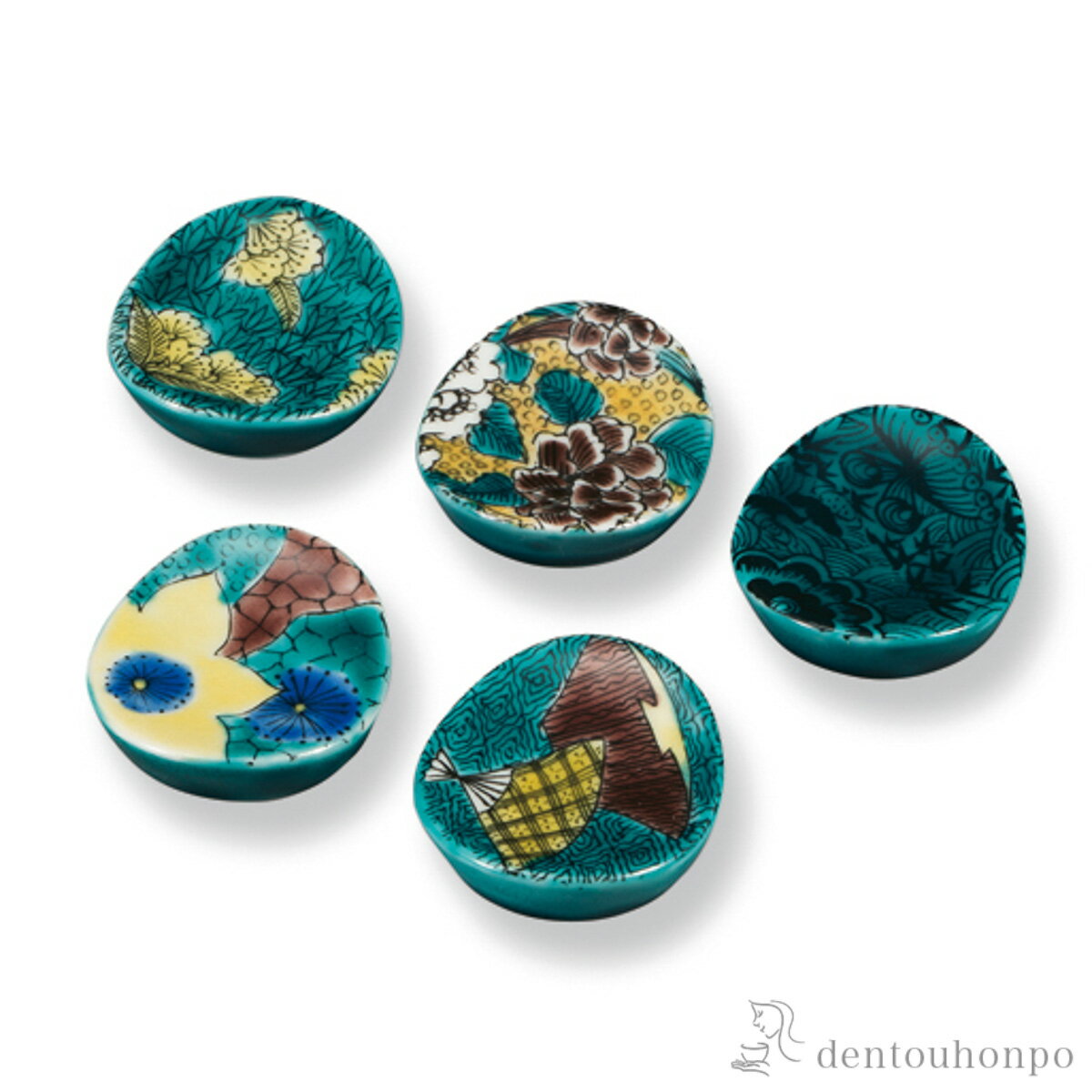 【11%OFFクーポン!!2/19 20時~4H限定】 箸置 古九谷風五趣 ( ギフトセット 結婚祝い 箸休め はしおき おしゃれ 九谷焼 結婚 出産 内祝い 引き出物 金婚式 誕生日プレゼント 還暦祝い 古希 喜寿 米寿 退職 定年 プレゼント お祝い お返し お礼 令和 両親 父 母 男性 )