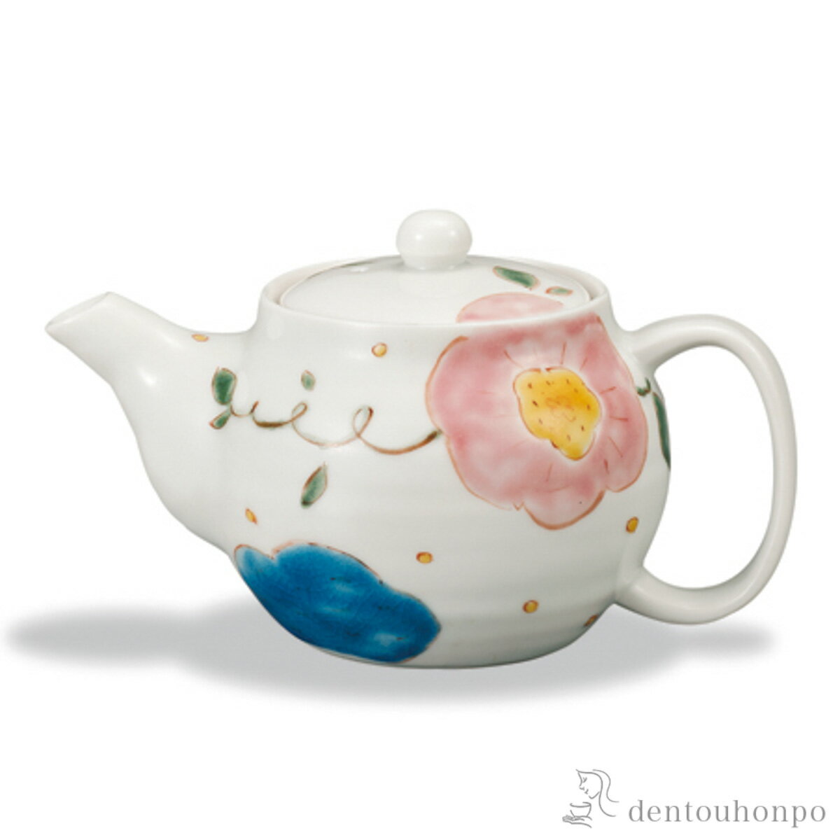 乐天商城 - ポット急須 花模様 茶こし付 ( 初任給 プレゼント 母の日 ティーポット お茶 煎茶 日本茶 おすすめ 九谷焼 結婚 出産 内祝い 引き出物 金婚式 誕生日プレゼント 還暦祝い 古希 喜寿 米寿 退職 定年 プレゼント お祝い お返し お礼 令和 )