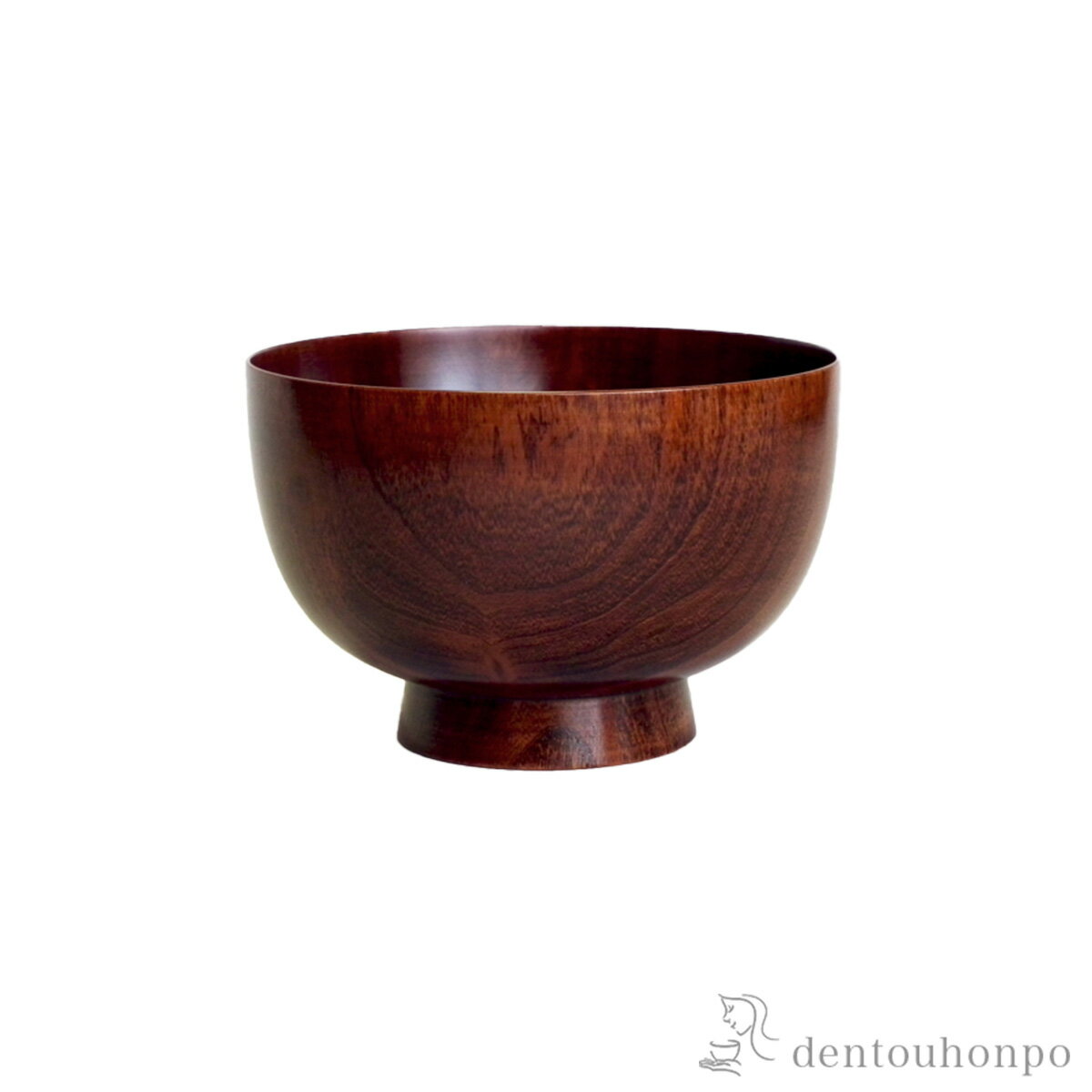 木製汁椀 桜　京椀 すり漆 径8.5cm ( 雑煮椀 お椀 お吸い物 味噌汁 おすすめ 山中漆器 結婚 出産 内祝い 引き出物 金婚式 誕生日プレゼント 還暦祝い 古希 喜寿 米寿 退職 定年 プレゼント お祝い お返し お礼 令和 両親 父 母 男性 女性 日本製 おすすめ おしゃれ )