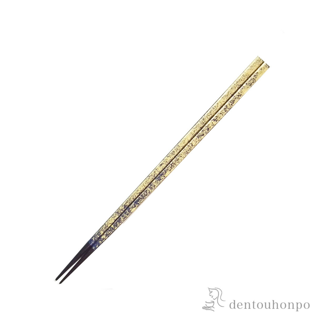 木製箸 鉄木 切箔 紺 23.5cm ( お箸 プレゼント はし 高級箸 塗り箸 山中漆器 結婚 出産 内祝い 引き出物 金婚式 誕生日プレゼント 還暦祝い 古希 喜寿 米寿 退職 定年 プレゼント お祝い お返し お礼 令和 両親 父 母 男性 女性 日本製 おすすめ おしゃれ )