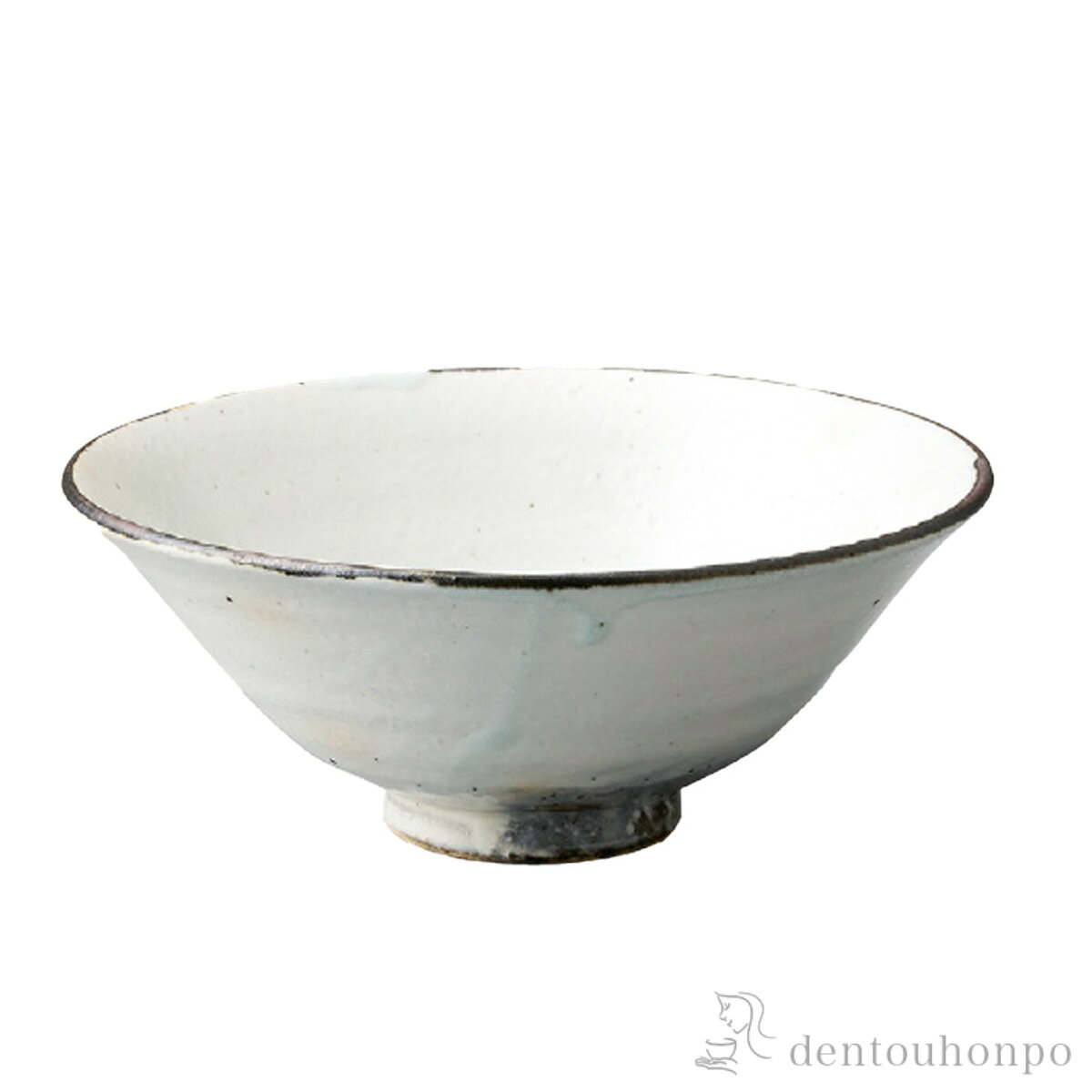 【本日5%OFFクーポン】 抹茶椀 粉引鉄散 ( へちもん 抹茶碗 茶道具 茶器 お稽古用 ...