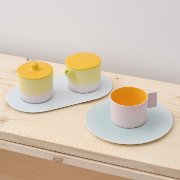 【LINE登録で300円クーポン】 S&B Coffee Sugar Milk Pink-Yellow set ( 1616 / arita japan ガラス...