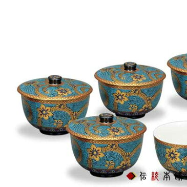 九谷焼 蓋付茶器セット 青粒鉄仙文 ( 木箱名入れ可 敬老の日 プレゼント 茶器セット 急須 茶こし付き 湯呑み 陶器 九谷焼 結婚 出産 内祝い 引き出物 金婚式 誕生日プレゼント 還暦祝い 古希 喜寿 米寿 退職 定年 プレゼント お祝い お返し お礼 2020 令和 平成 両親 )