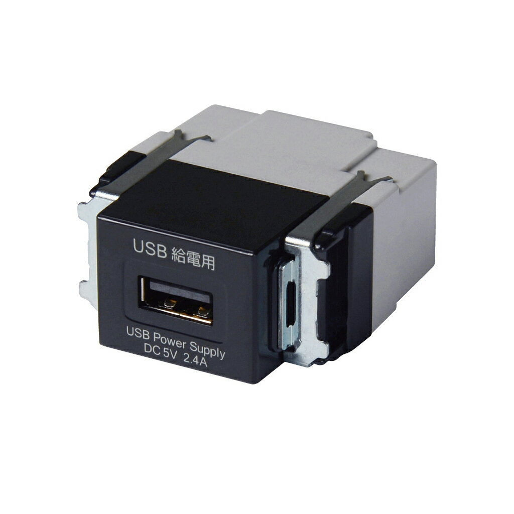 乐天商城 - JAPPY　給電用　USBコンセント　USB-R3707BK-JP　ブラック　1ポートタイプ　領収書可能