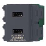 埋込 充電用 USBコンセント2ポート　（MH：マットグレー）入力：30VA 10VAC 50Hz/60Hz出力：DC5V 合計3A☆領収書が必要な場合は、ご指示いただければ対応いたします。　 法人印のある領収書を発行いたします。
