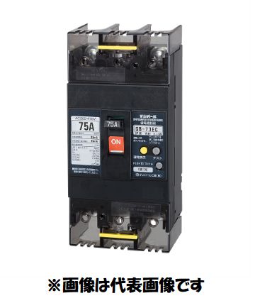乐天商城 - 在庫あり　テンパール　GB-73EC　3P　75A　30mA　100-200V　75EC7530　漏電遮断器　漏電ブレーカー　ELB　インボイス対応領収書可
