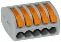 ☆新品☆ ワゴ ワンタッチコネクター WF-5BP JP グレータイプ 5個入 WAGO JAPPY