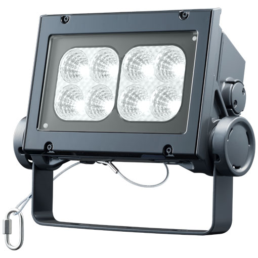 乐天商城 - 岩崎電気　 レディオック フラッド ネオ　ECF8040M/NSAN8/DG　昼白色タイプ　80クラス　中角タイプ　ダークグレイ　＜旧形式：ECF0997N/SAN8/DG＞