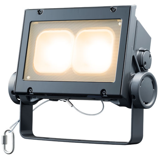 乐天商城 - 岩崎電気　 レディオック フラッド ネオ　ECF6040SW/LSAN8/DG　電球色タイプ　60クラス　超広角タイプ　ダークグレイ
