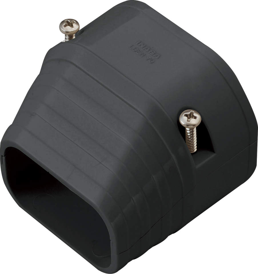 新品　因幡電工　LDEN-70-K　スリムダクトLD　端末カバー　（機器接続部用）　ブラック　領収書可能