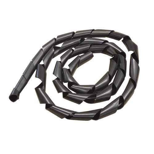 Rakuten - KENコーポレーション スパイラルスリーブ ケーブル保護カバー 黒 20mm×2m