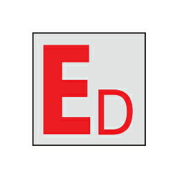 Rakuten - マンホール商会 埋設標用 記号プレート 接地 避雷設備表示 K-ED
