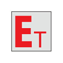 Rakuten - マンホール商会 埋設標用 記号プレート 接地 避雷設備表示 K-ET