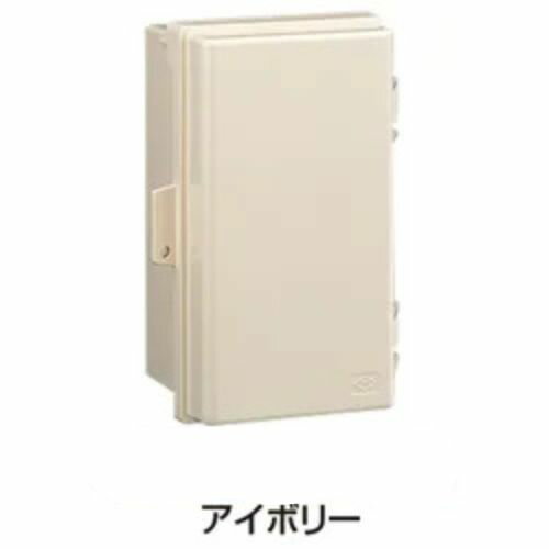 Rakuten - 伊藤電気製作所 プラボックス 屋根なし 屋内外兼用 木板ベース付 アイボリー PI-5130W