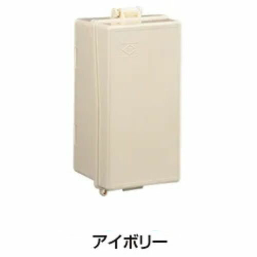 Rakuten - 伊藤電気製作所 プラボックス 屋根なし 屋内外兼用 木板ベース付 アイボリー PO-5CW
