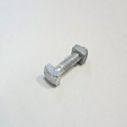 Rakuten - 四角ボルト 4分×60mm ナット付 溶融亜鉛メッキ