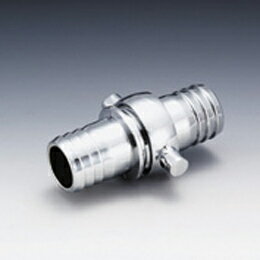 ■品番：HC-25 サイズ：1" 外径：26 mm 全長：82 mm ■品番：HC-32 サイズ：1"1/4 外径：32 mm 全長：108 mm ■品番：HC-40 サイズ：1"1/2 外径：39 mm 全長：115 mm ■品番：HC-50 サイズ：2" 外径：51 mm 全長：133 mm ■品番：HC-65 サイズ：2"1/2 外径：66 mm 全長：173 mm ■品番：HC-80 サイズ：3" 外径：76.3 mm 全長：197 mm ・材質:ZnDC(亜鉛ダイキャスト)相当品 ・クロームメッキ ・使用圧力:0.7MPa以下(常温)