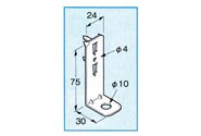 ネグロス電工:木材用吊りボルト支持金具 型式:HWD-R10