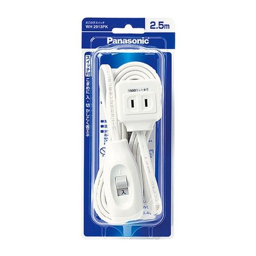 Rakuten - パナソニック:まごの手スイッチ(ホワイト)(2.5mコード付) 型式:WH2913PK