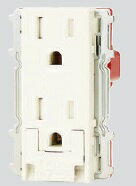 Rakuten - 神保電器:扉付アースターミナル付接地ダブルコンセント(PW色) 型式:JEC-BN-55GEFK(PW)