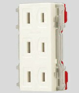 Rakuten - 神保電器:トリプルコンセント(PW色) 型式:JEC-BN-555K(PW)